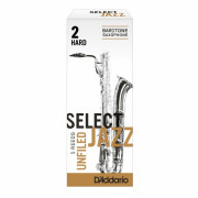RRS05BSX2H Select Jazz Unfiled Трости для саксофона баритон, размер 2, жесткие (Hard), 5шт, Rico