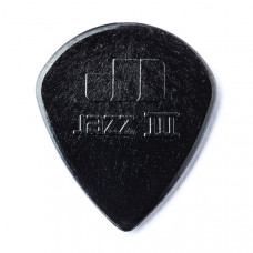 47R3S Jazz III Медиаторы, 24шт, острый кончик, нейлон, черные, Dunlop