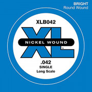 XLB042 Nickel Wound Отдельная струна для бас-гитары, никелированная, .042, D'Addario