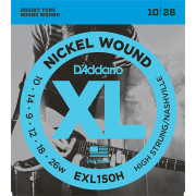 EXL150H Nickel Wound Комплект струн для электрогитары, High-Strung/Nashville Tuning 10-26, D'Addario