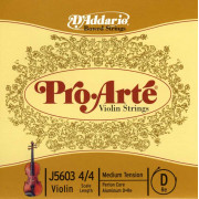 J5603-4/4M Pro-Arte Отдельная струна D (Ре) для скрипки размером 4/4, среднее натяжение, D'Addario