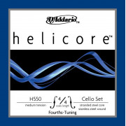 H550-4/4M Helicore Fourths-Tuning Комплект струн для виолончели 4/4, квартовый строй, D'Addario