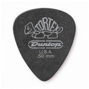 488R.50 Tortex Pitch Black Standard Медиаторы 72шт, толщина 0,50мм, Dunlop