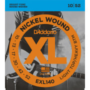EXL140 XL NICKEL WOUND Струны для электро-гитары Light Top/Heavy Bottom 10-52 D`Addario