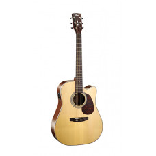 MR600F-NAT MR Series Электро-акустическая гитара, с вырезом, цвет натуральный глянцевый, Cort
