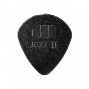 47R2S Jazz II Медиаторы, 24шт, полукруглый кончик, нейлон, черные, Dunlop