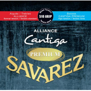 510ARJP Alliance Cantiga Premium Комплект струн для классической гитары, смешанное натяж., Savarez
