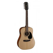 AD810-12E-OP Standard Series Электро-акустическая гитара, 12-струнная, цвет натуральный, Cort