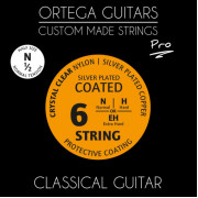 NYP12N Pro Комплект струн для классической гитары 1/2, с покрытием, Ortega
