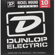 DEN1046 Комплект струн для электрогитары, никелированные, Medium, 10-46, Dunlop