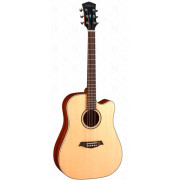 S26-NS Электро-акустическая гитара, дредноут с вырезом, с чехлом, матовая, Parkwood