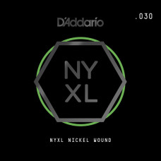 NYNW030 NYXL Отдельная струна для электрогитары, никелированная, 030, D'Addario