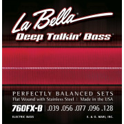 760FX-B Deep Talkin' Bass Комплект струн для 5-струнной бас-гитары, Extra Light, 39-128, La Bella