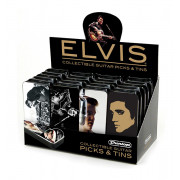 EPPT24 Elvis Presley Витрина с медиаторами, 24 коробочки, разные рисунки, средние, Dunlop