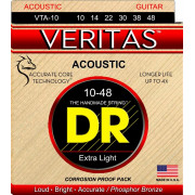 VTA-10 Veritas Комплект струн для акустической гитары, фосфорная бронза, 10-48, DR