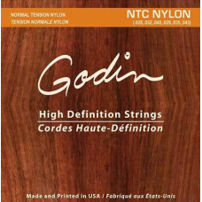 009350 NTC Nylon Комплект струн для классической гитары, среднее натяжение, Godin