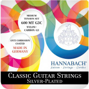 600MT-G3C Silver-Plated Green Комплект струн для классической гитары, среднее натяжение, Hannabach
