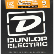 DEN0942 Комплект струн для электрогитары, никелированные, Light, 9-42, Dunlop