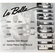 EL024 Отдельная струна, сталь в никелевой оплетке, 024, La Bella