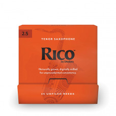 RKA0125-B25 Rico Трости для саксофона тенор, размер 2.5, 25шт в индивидуальной упаковке, Rico