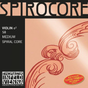 S8 Spirocore Отдельная струна Е/Ми для скрипки, размером 4/4, среднее натяжение, Thomastik