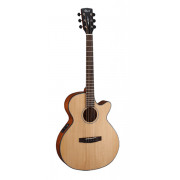SFX-E-NS SFX Series Электро-акустическая гитара, с вырезом, цвет натуральный матовый, Cort