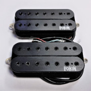 Комплект звукоснимателей для 7-ми струнной гитары Fokin Majestic 7, брашированый чёрный 