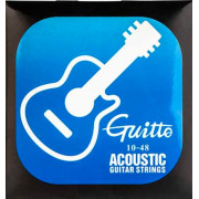 GSA-010 Комплект струн для акустической гитары, 10-48, Guitto