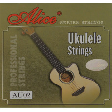 AU02 Комплект струн для укулеле, черный нейлон [20] Alice