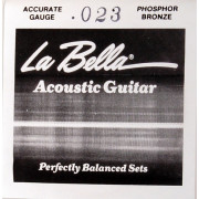 PW023 Отдельная струна для акустической гитары, 023, фосфорная бронза, La Bella