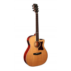 GA5F-CB-NAT Grand Regal Series Электро-акустическая гитара, с вырезом, цвет натуральный, Cort