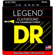 FL-45 Legend Flat-Wound Комплект струн для бас-гитары, сталь, 45-105, DR
