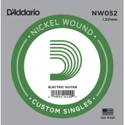 NW052 Nickel Wound Отдельная струна для электрогитары, .052, D'Addario