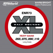 ENR73 Half Rounds Комплект струн для бас-гитары, Heavy, 55-110, D'Addario