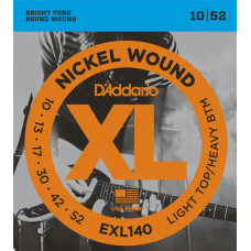 Струны D'Addario Nickel Wound 10-52 (EXL140XL)