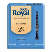 RBB1025 Royal Трости для кларнета Eb, размер 2.5, 10шт, Rico
