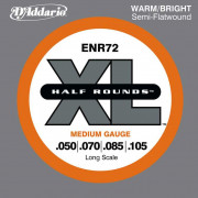 ENR72 Half Rounds Комплект струн для бас-гитары, Medium, 50-105, D'Addario