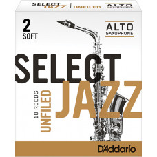 RRS10ASX2S Select Jazz Трости для саксофона альт, размер 2, мягкие (Soft), 10шт, Rico