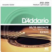 Струны D'Addario American Bronze 85/15 Acoustic 12-54 (EZ920)