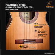 OPG-FLAM1 Защитная накладка на верхнюю деку фламенко гитары, 1 часть, клейкая, Ortega