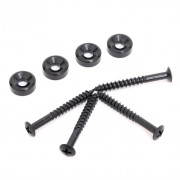 Крепление грифа Musiclily, 4 втулки и 4 винта, черные (MX0883BK-4)  Крепление грифа Musiclily, 4 втулки и 4 винта, черные (MX0883BK-4)