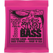 P02834 Super Slinky Bass Комплект струн для бас-гитары, 45-100, никель, Ernie Ball