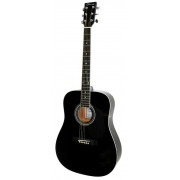 F600-BK Акустическая гитара, черная, Caraya