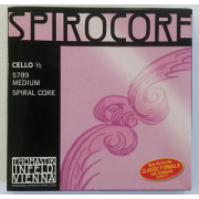 S789 Spirocore Комплект струн для виолончели размером 1/2, среднее натяжение, Thomastik