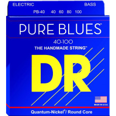 PB-40 Pure Blues Комплект струн для бас-гитары, никель, Light, 40-100, DR