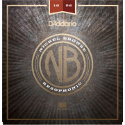 NB1656 Nickel Bronze Комплект струн для резонаторной гитары, 16-56, D'Addario