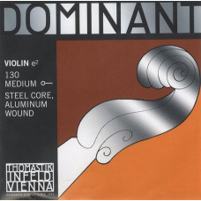 130 Dominant Отдельная струна E/Ми для скрипки размером 4/4, среднее натяжение, Thomastik