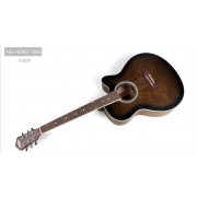 HS-4040-TBS Акустическая гитара, с вырезом, коричневый санберст, Caravan Music
