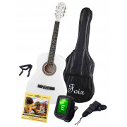 Классическая гитара Foix 3/4 с комлпектом аксессуаров, цвет белый (FCG-2036CAP-WH-3/4) 