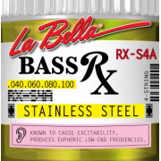 RX-S4A RX – Stainless Комплект струн для бас-гитары, нерж.сталь, 40-100, La Bella